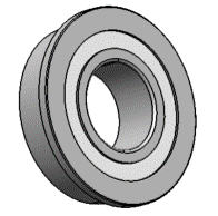FLANGED BEARING 8x16x5