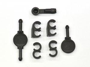 Clip/plug set for fuel tube (7)